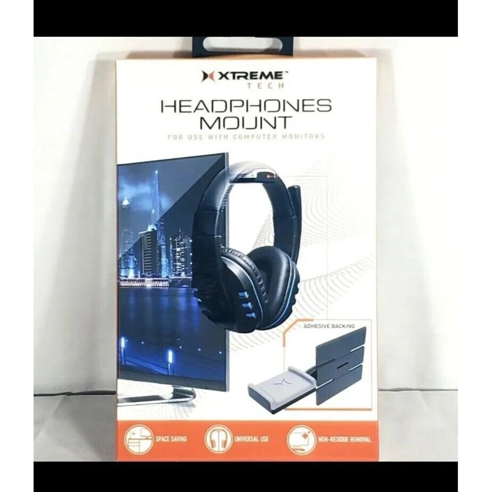 Xtreme Tech Headphones Mount For Game CONSOLES/PCs/TVs New In Box -SEALED